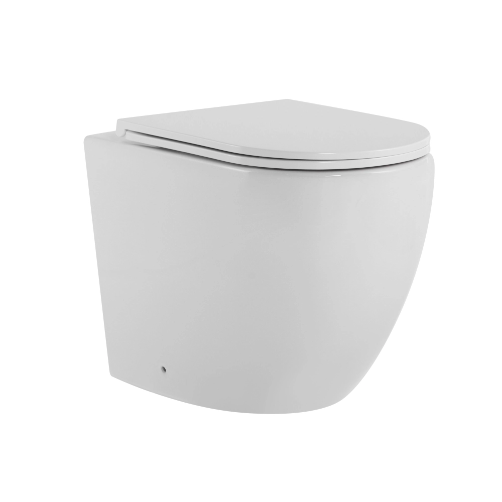 Унитаз под инсталляцию Q-tap Robin 560x360 овальный, с сиденьем, белый (QT13223381AW)