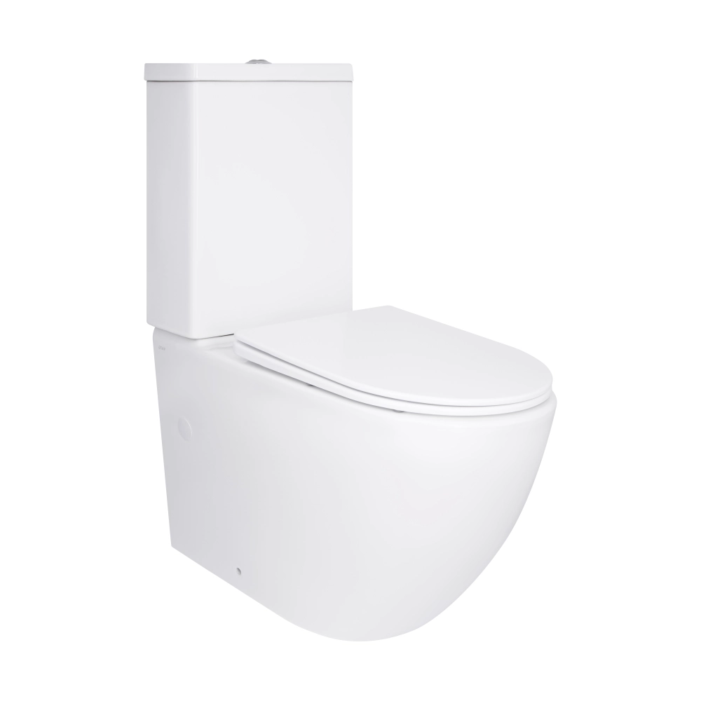 Унитаз компакт Q-tap Jay 640x375 овальный, с сиденьем, белый (QT07222175TW)