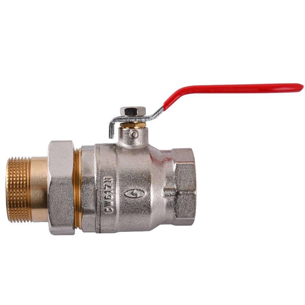 Шаровой кран Solomon 1 1/2" с американкойпрямой, латунь усиленный