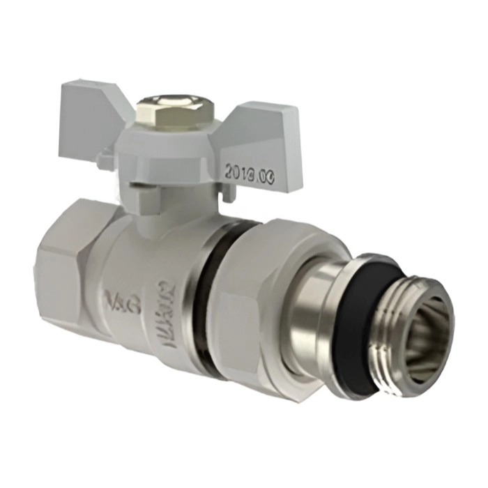 Кран с американкой V&G Optima 1/2" ВН прямой, латунь (VG-104201)