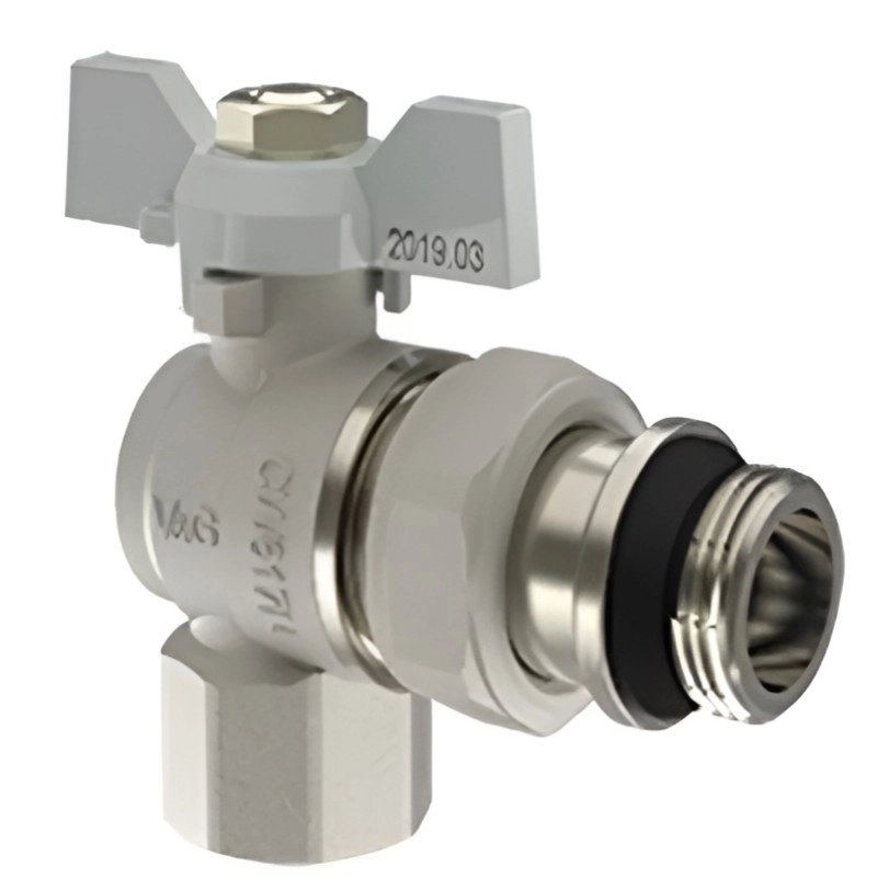 Кран с американкой V&G Optima 1/2" ВН угловой, латунь (VG-104501)