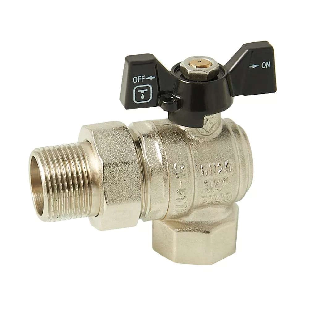 Кран с американкой ITAL 1/2″ ВН угловой, латунь (IB111114)