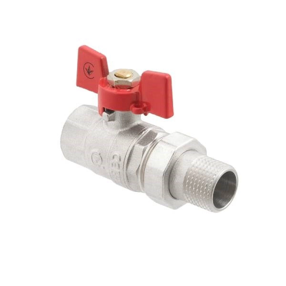 Кран с американкой PLM Strong 1″ ВН прямой, латунь (PSVC03)
