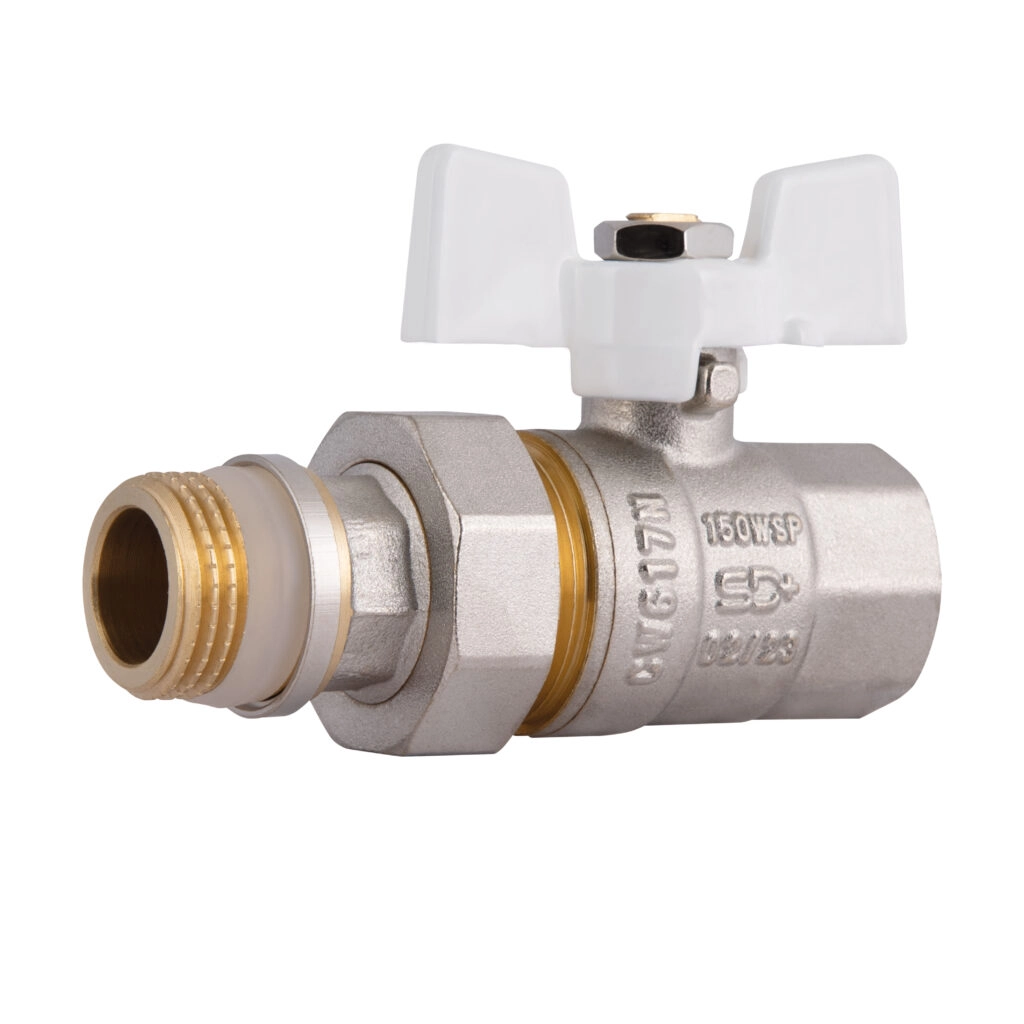 Кран с американкой Thermo Alliance Standard 1/2″ ВН прямой, латунь (SD900NW15PN40)