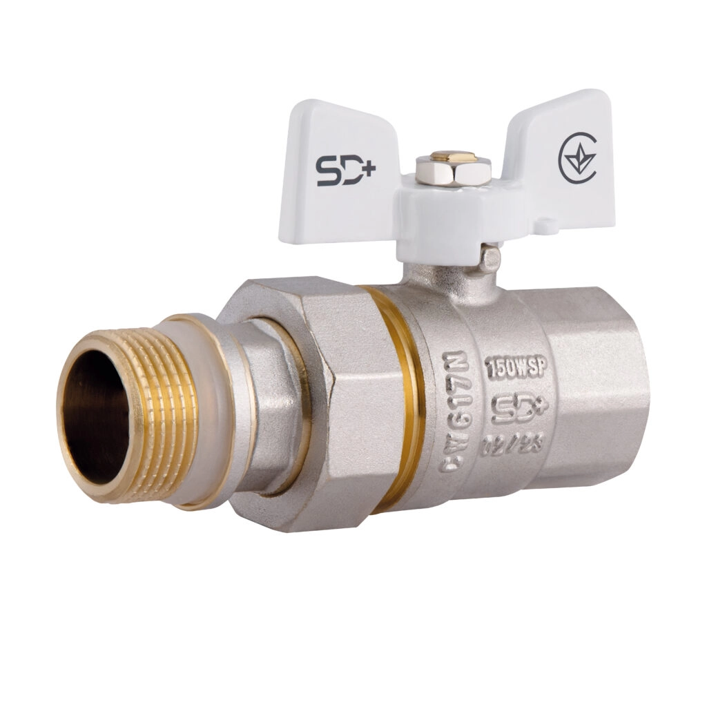 Кран с американкой Thermo Alliance Standard 3/4″ ВН прямой, латунь (SD900NW20PN40)