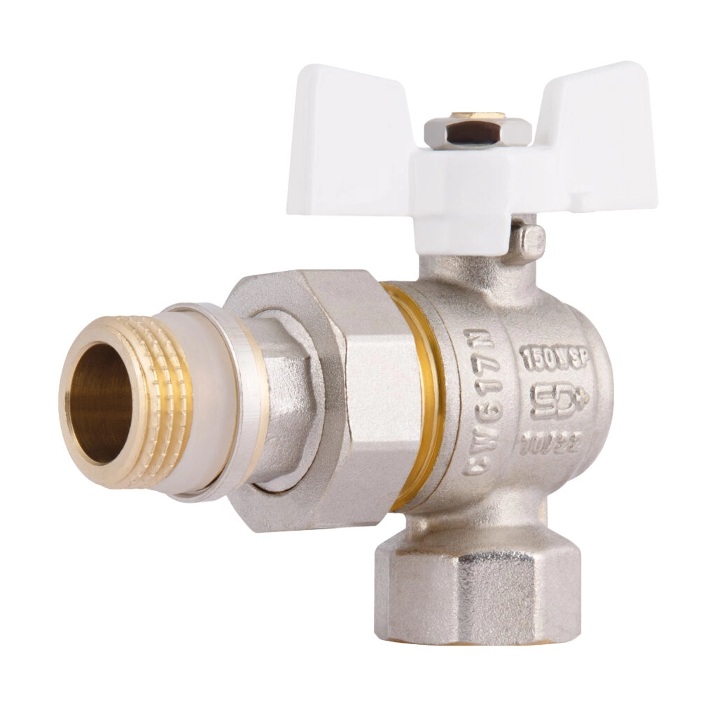 Кран с американкой Thermo Alliance Standard 1/2″ ВН угловой, латунь (SD901NW15PN40)
