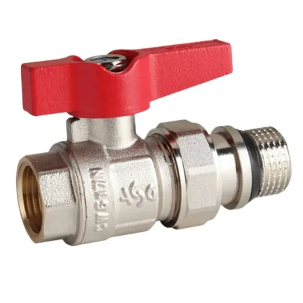 Кран с американкой ASG 1″ ВН прямой, латунь (6552966)