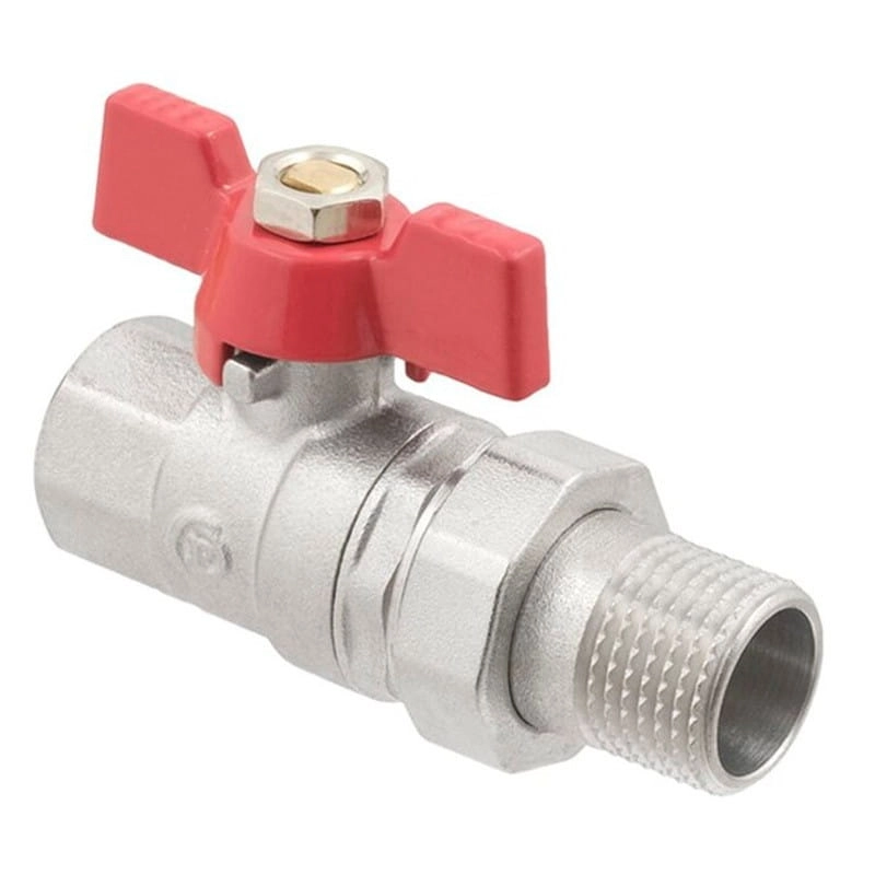 Кран с американкой PLM BASE 3/4″ ВН прямой, латунь (PVC02)