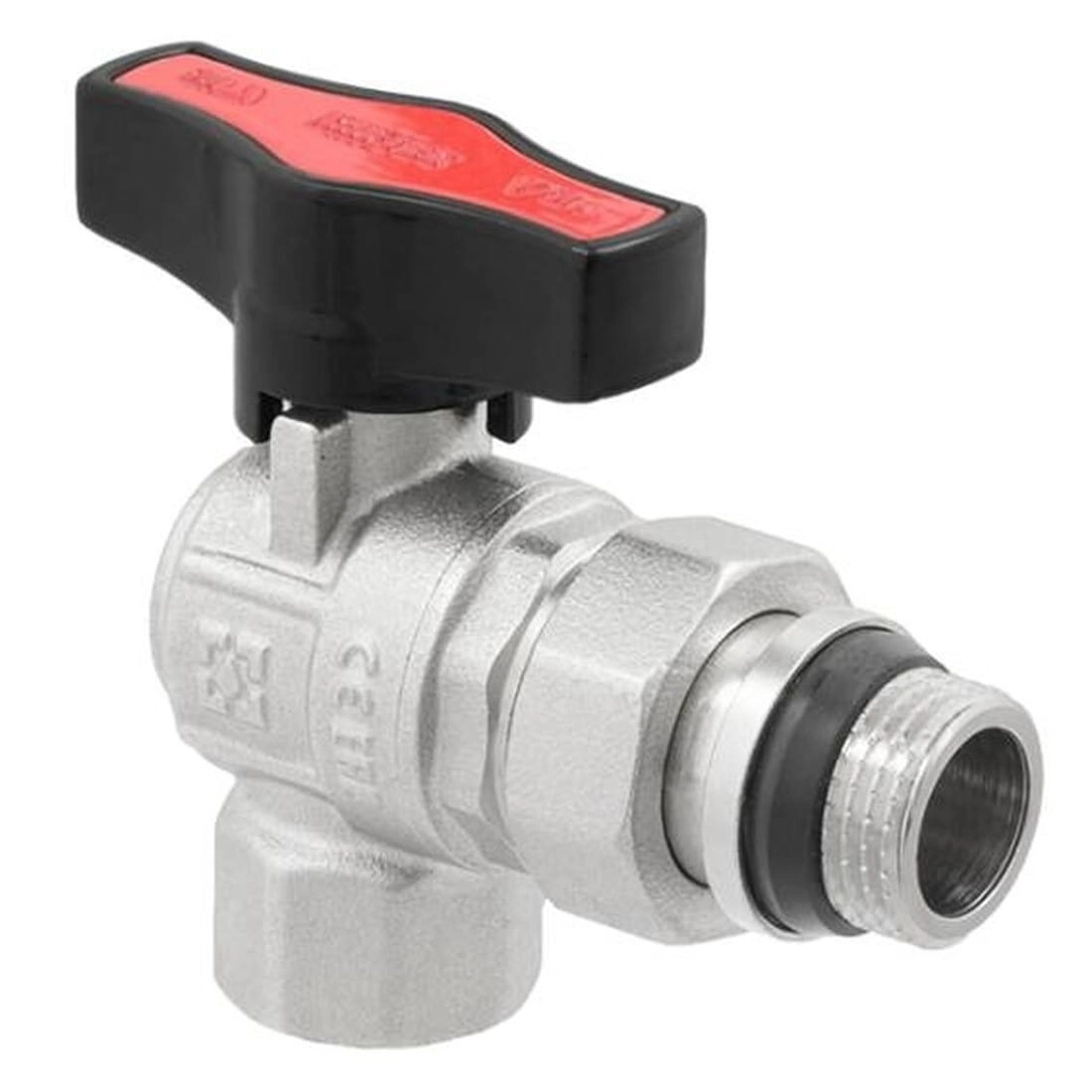 Кран с американкой Raftec GOLD 1/2″ ВН угловой, латунь (GRDA01)