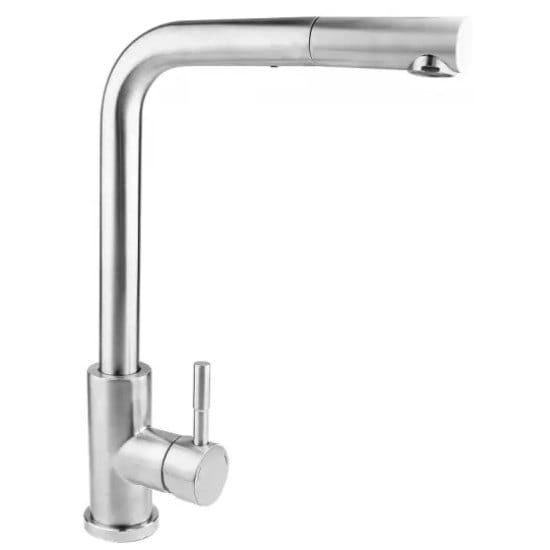 Смеситель для кухни Wezer EKO4C-01 с выдвижным изливом, хром