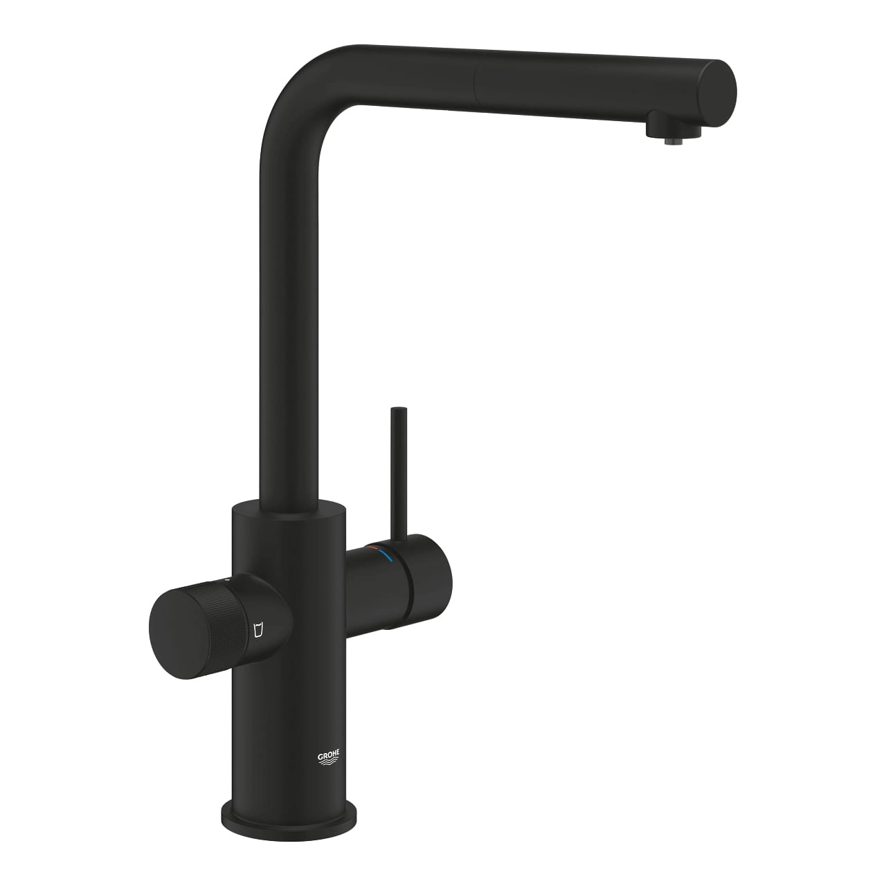 Смеситель для кухни Grohe Blue Pure Minta однорычажный, черный матовый (30590KF0)