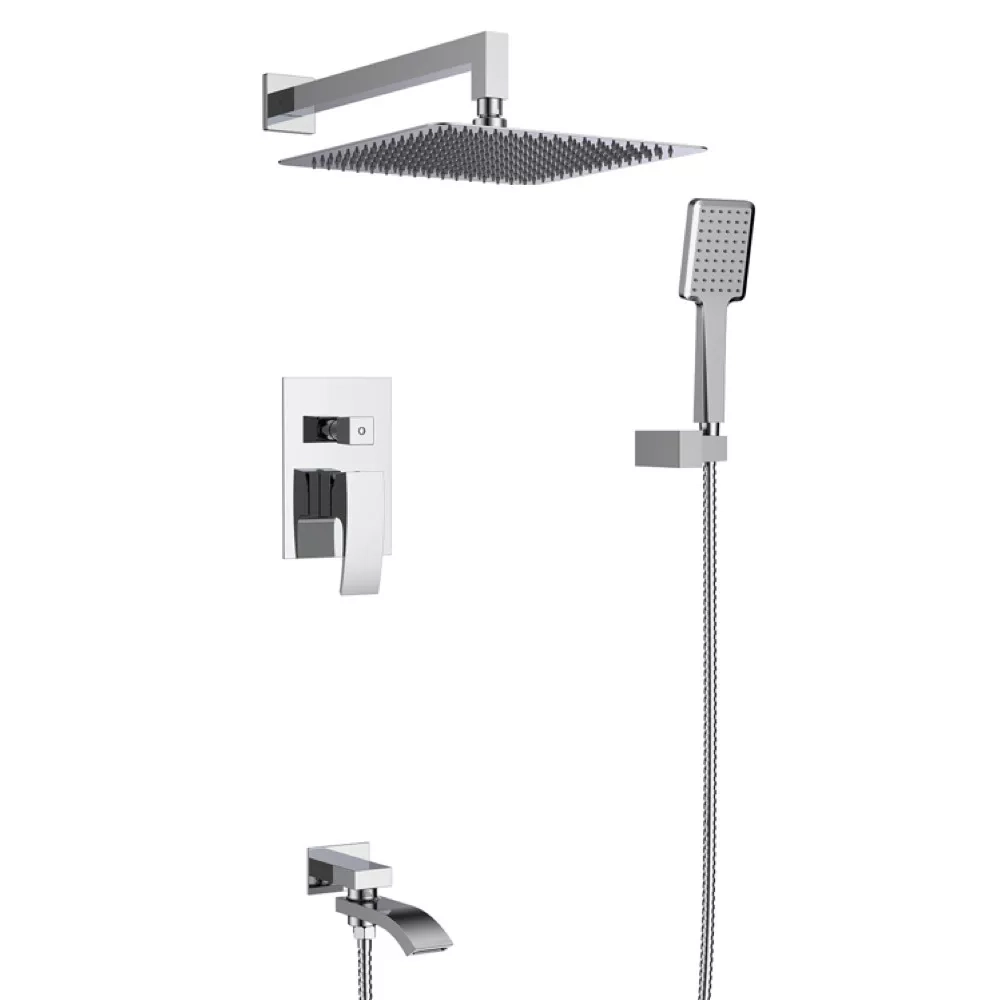 Душевая система Gappo с тропическим душем, латунь, хром (G7107)