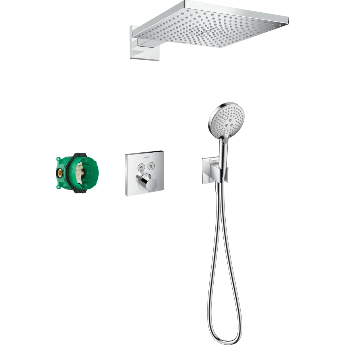 Душевая система Hansgrohe Raindance E 300 скрытого монтажа, латунь, хром (27952000)