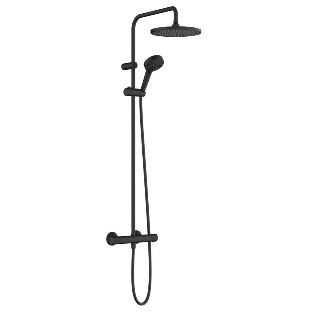 Душевая система Hansgrohe Vernis Blend Showerpipe 240 1jet с термостатом, латунь, черный матовый (26426670)