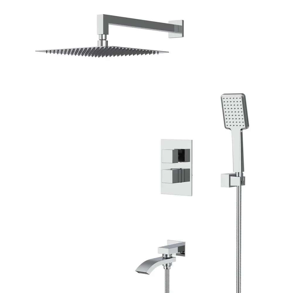 Душевая система Gappo G7107-40 с термостатом, латунь, хром