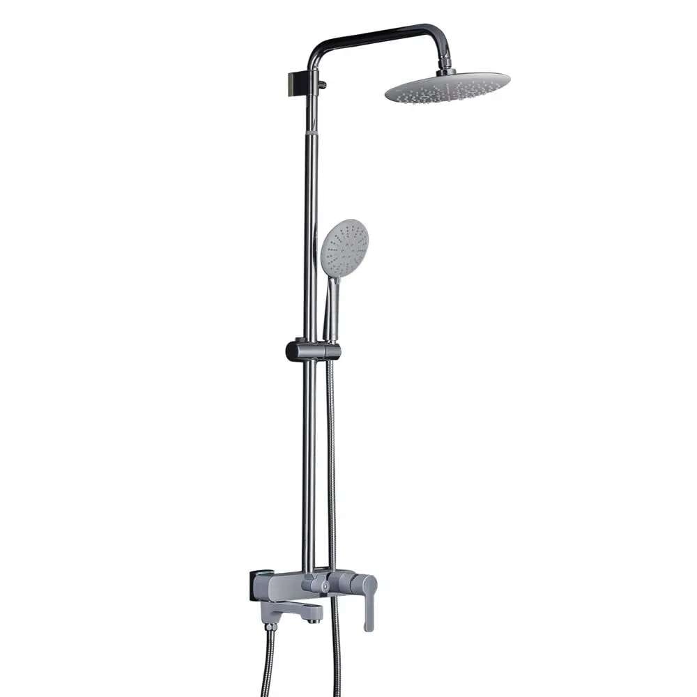 Душевая система Gappo G2402-8 с регулировкой высоты, латунь, белый/хром