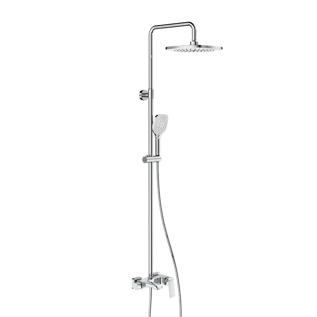 Душевая система Gappo G2450-8 с регулировкой высоты, латунь, хром