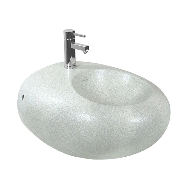 Биде подвесное Villeroy & Boch PURE STONE 590x525 круглое, без сиденья, белое (547001U9)