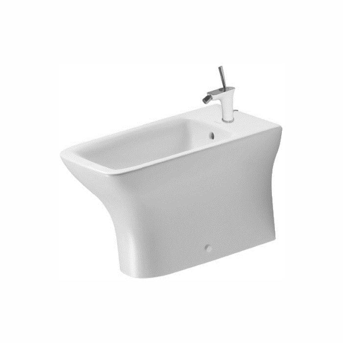 Биде напольное Duravit PURAVIDA 630x360 прямоугольное, без сиденья, белое (2247100000)