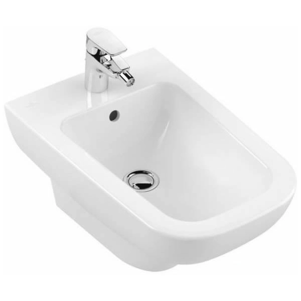 Биде подвесное Villeroy&Boch Joyce 560x370 прямоугольное, без сиденья, белое (54070001)