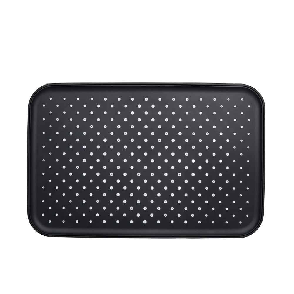 Лейка для верхнего душа Qtap Hlavova 330х220 пластик, черная матовая (QTHLA107BLM45945)