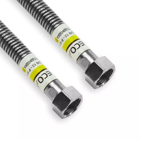 Газовый шланг Eco‑Flex Стандарт ВВ 3/4"x3/4" 3,0м нержав ...