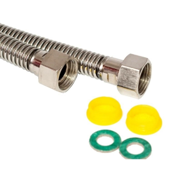 Газовый шланг ASCO armatura ВВ 1/2"x1/2" 0,3м нержавеюща ...