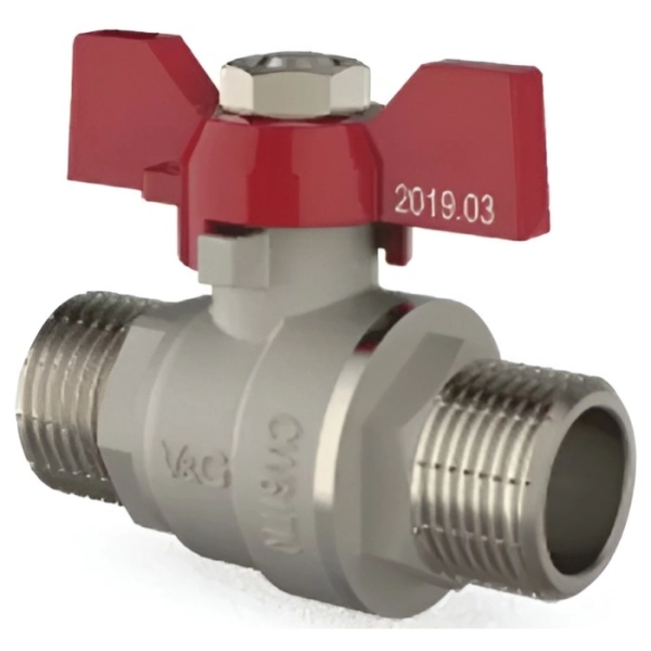 Шаровой кран V&G Optima 3/4" НН прямой, латунь (VG-1 ...