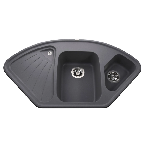 Гранитная мойка Globus Lux AVERNO серый металлик 1060x57 ...
