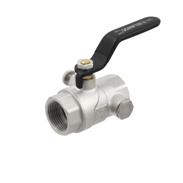 Шаровой кран Raftec 3/4″ ВВ с дренажем, латунь (WDRH02)
