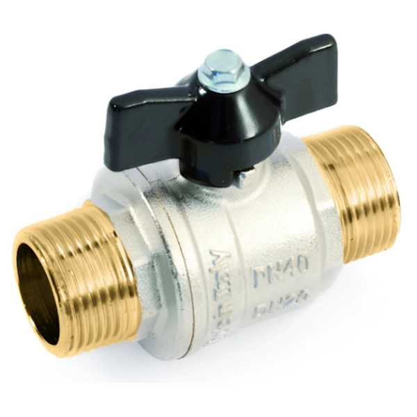 Шаровой кран General Fittings 3/4″ НН прямой, латунь (71 ...