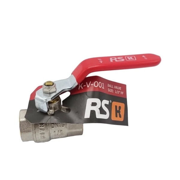 Шаровой кран RSk 1/2″ ВВ прямой, латунь (K-V-001)