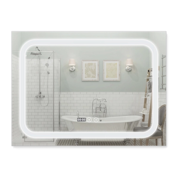 Зеркало Qtap Mideya 800х600 DC-F906 с LED-подсветкой и а ...