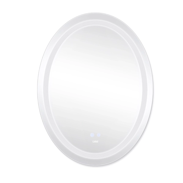 Зеркало для ванной комнаты Lidz Vida 700x500 овальное с  ...