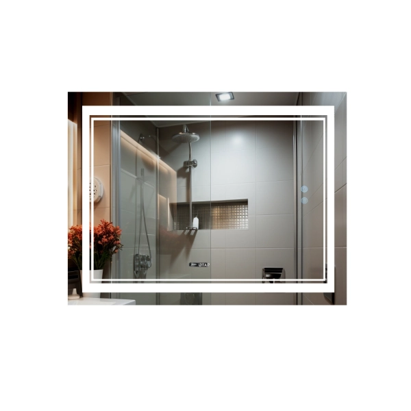 Зеркало для ванной комнаты Qtap Cardinal 1200х800 прямоу ...