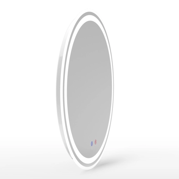 Зеркало для ванной комнаты VOLLE 600x600 круглое, с LED- ...