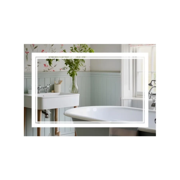 Зеркало для ванной комнаты Qtap Cardinal CA1 600x800 пря ...