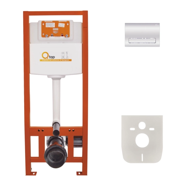 Комплект 2в1 инсталляция для унитаза Qtap Nest ST (QT013 ...