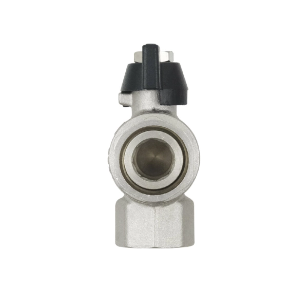 Шаровой кран с накидной гайкой Raftec Black 1/2″ ВВ угло ...