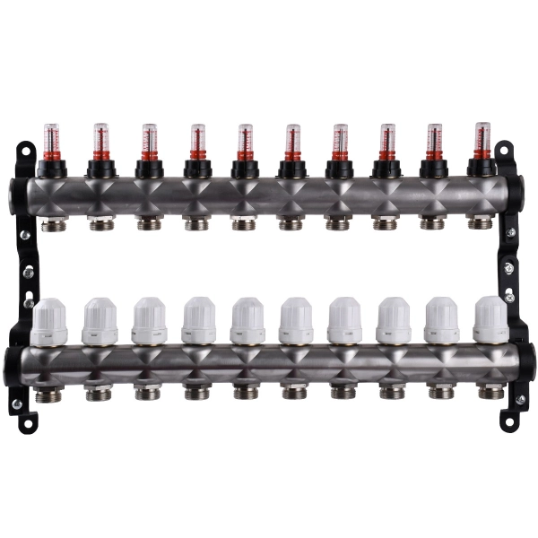 Коллектор теплого пола ECO Technology 3/4"х25 НН 10-ый с ...
