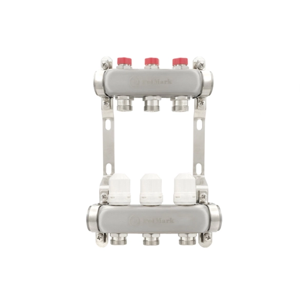 Коллектор теплого пола Polmark 1″3/4″ c 3 выходами