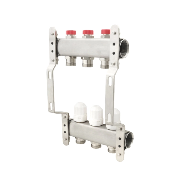 Коллектор теплого пола Polmark 1″3/4″ c 3 выходами