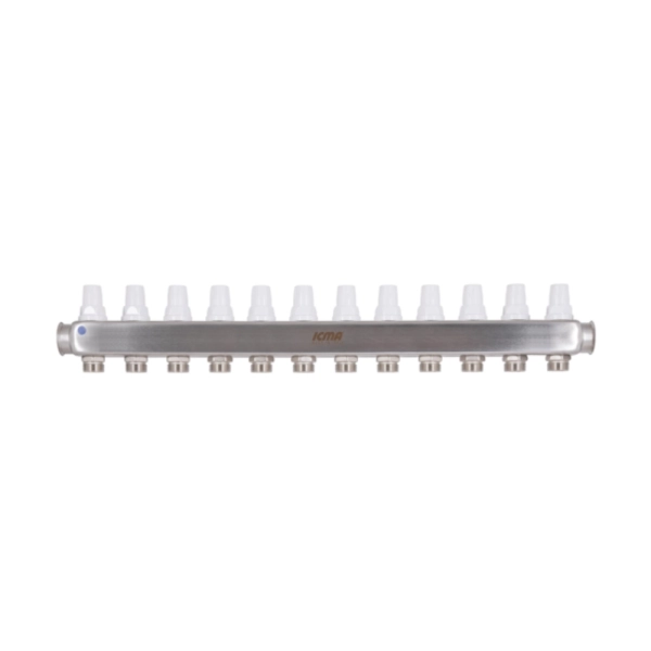 Коллектор теплого пола Icma 1″x3/4″ 12 выходов, с расход ...
