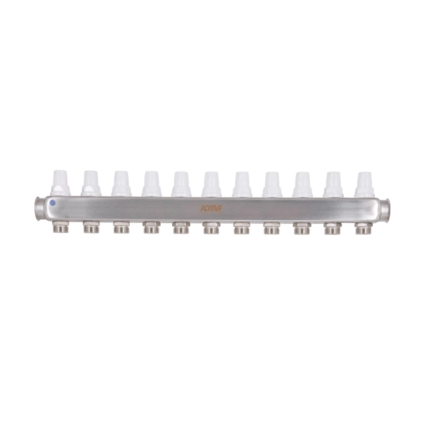 Коллектор теплого пола Icma 1″x3/4″ 11 выходов, с расход ...