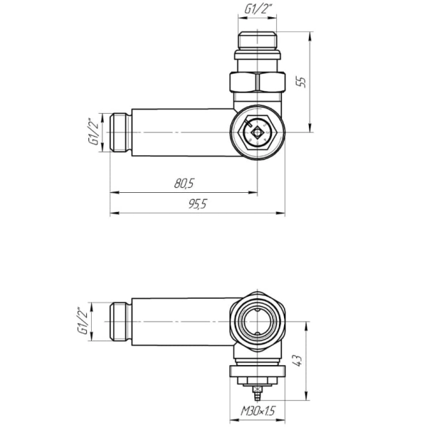 Терморегулируемый кран Mario G1/2"