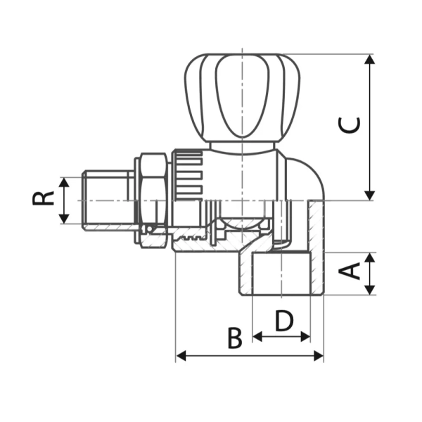 Кран шаровой ITAL ITW421 PPR 20 мм 1/2"