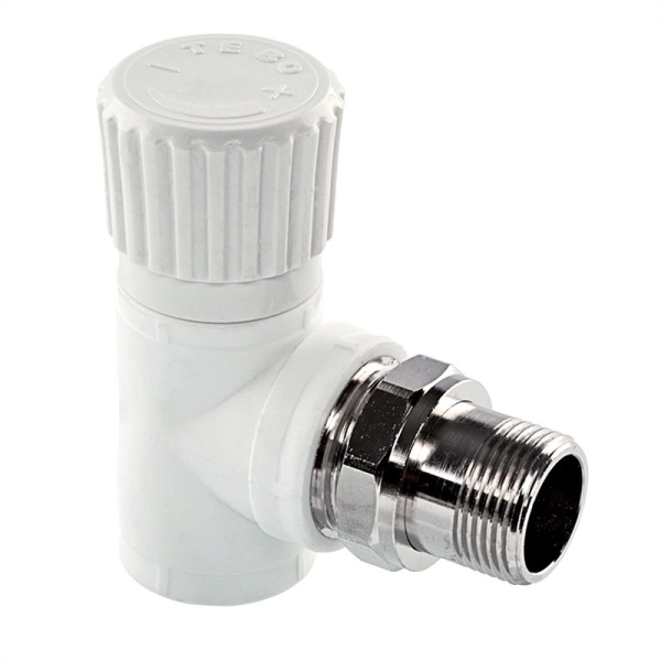 Вентиль радиаторный Tebo PPR 3/4"х1/2" НР полипропиленов ...