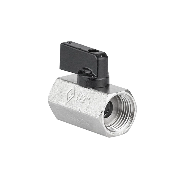 Шаровой кран мини Bugatti 1/2" ВВ прямой, латунь