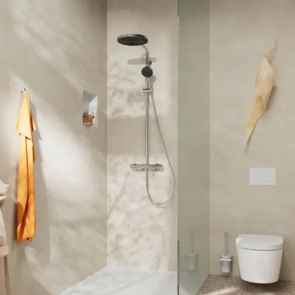 Лейка для душа Hansgrohe Pulsify S EcoSmart+ пластик, хр ...
