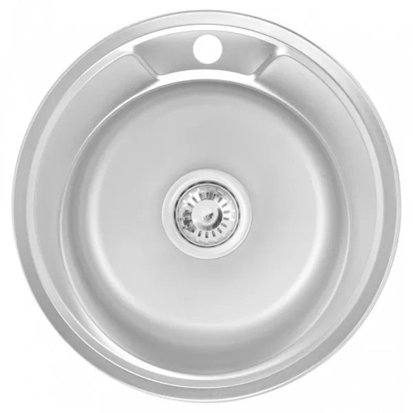 Кухонная мойка WEZER 490(06) Satin 490x180 мм с сифоном, ...